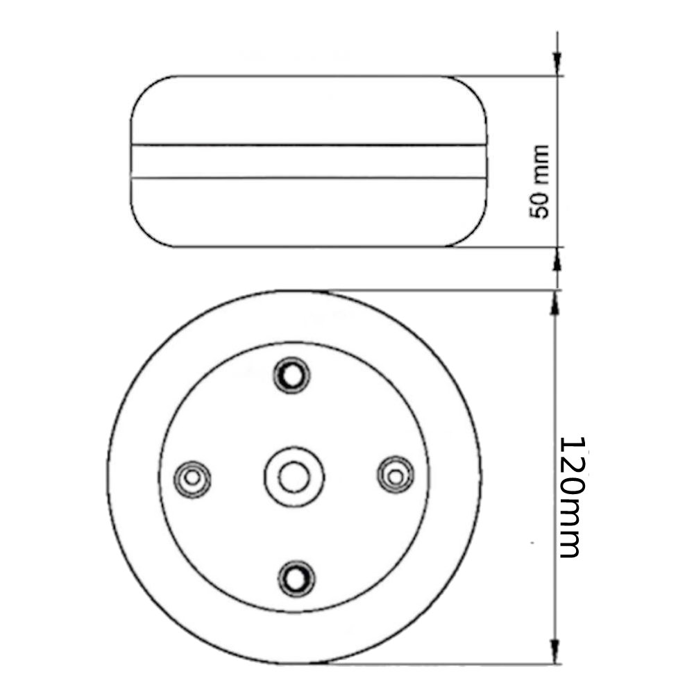 LEYLAK Ø120X50 MM KORDONLU