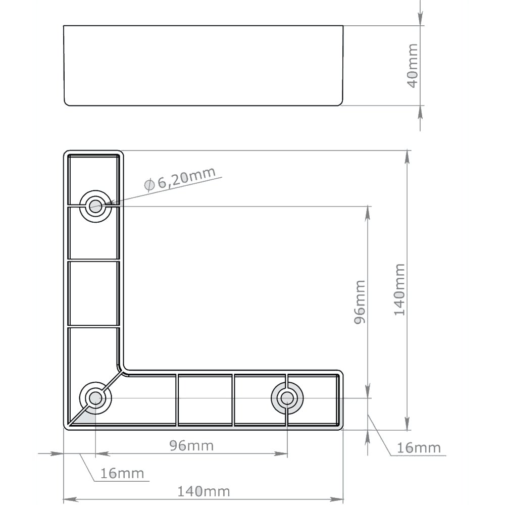 GÖKNAR 120X120X40MM