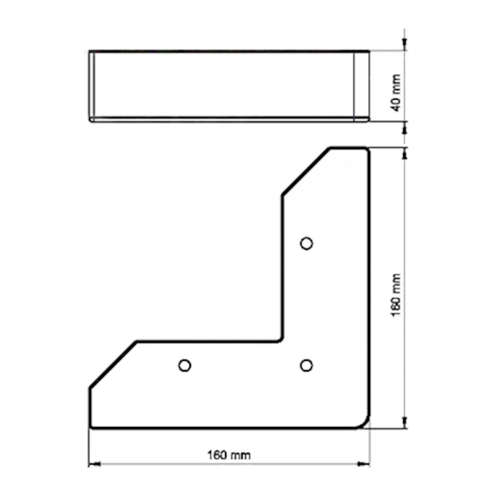 PADUK 160X160X40 MM
