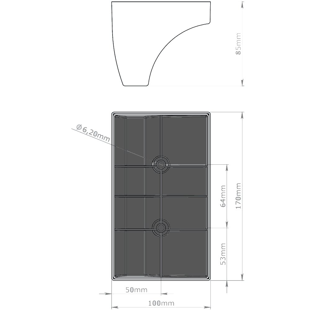 ERGUVAN 100X170X85 MM