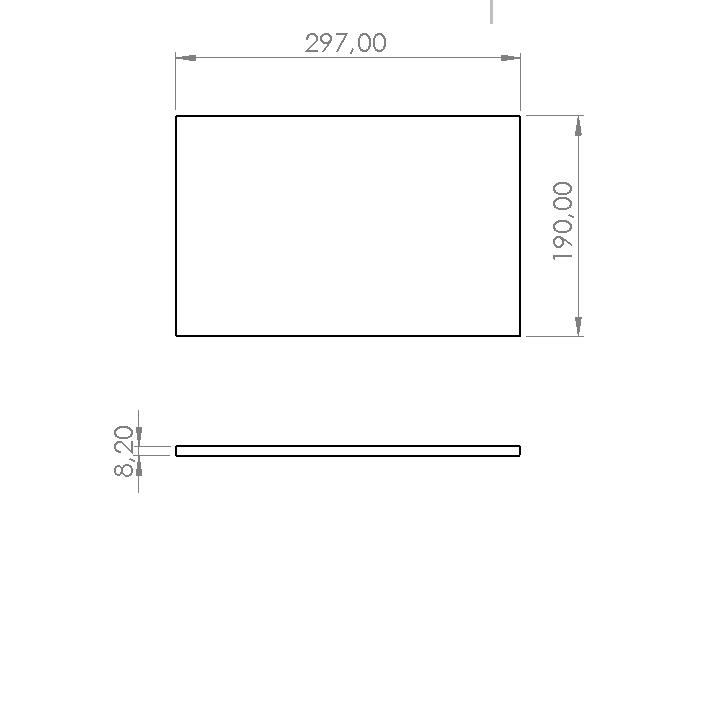 BAZA KÖŞE BOMBE ELEMANI 190X297 MM