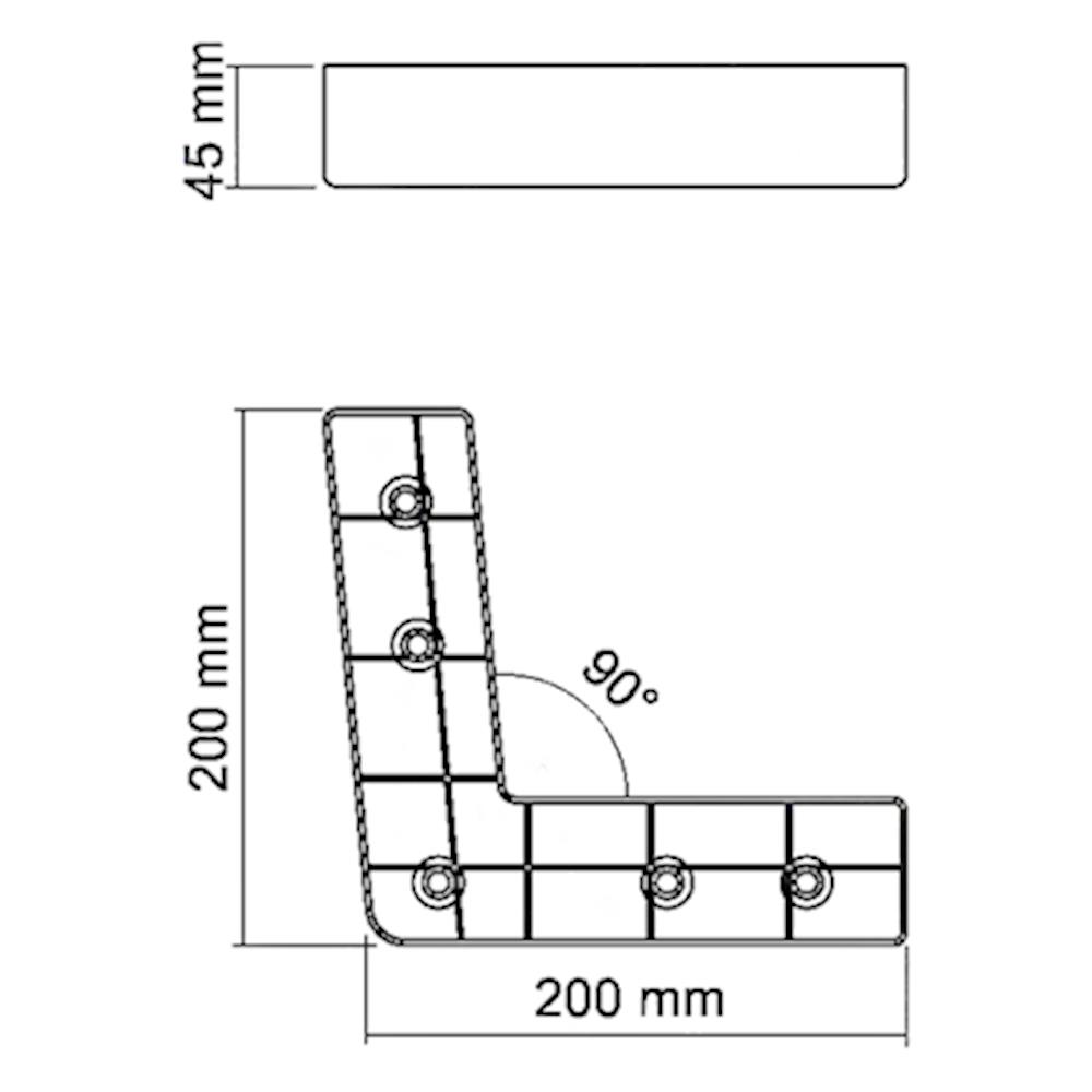 KUŞBURNU 200X200X45 MM ARKA