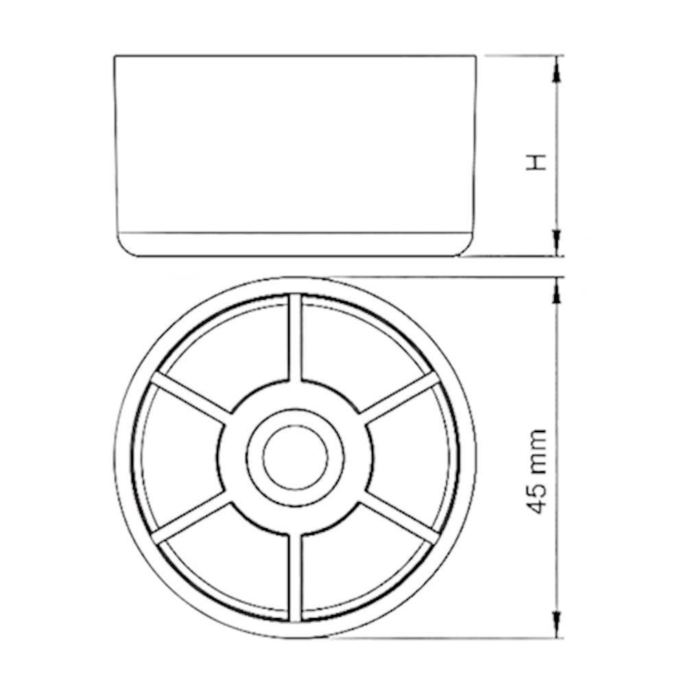 Tik GİZLİ Ø45X25 MM