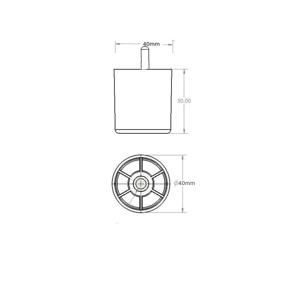 Tik Gizli Ø40X50 MM PİMLİ