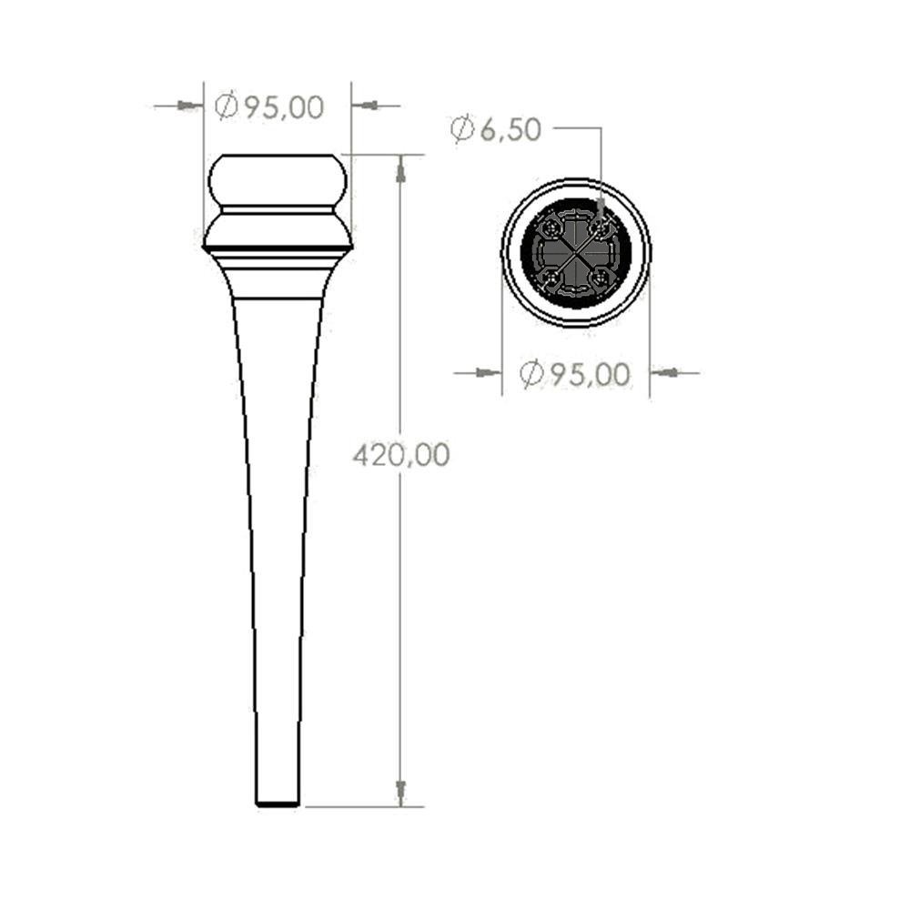 SEKOYA Ø95X420 MM