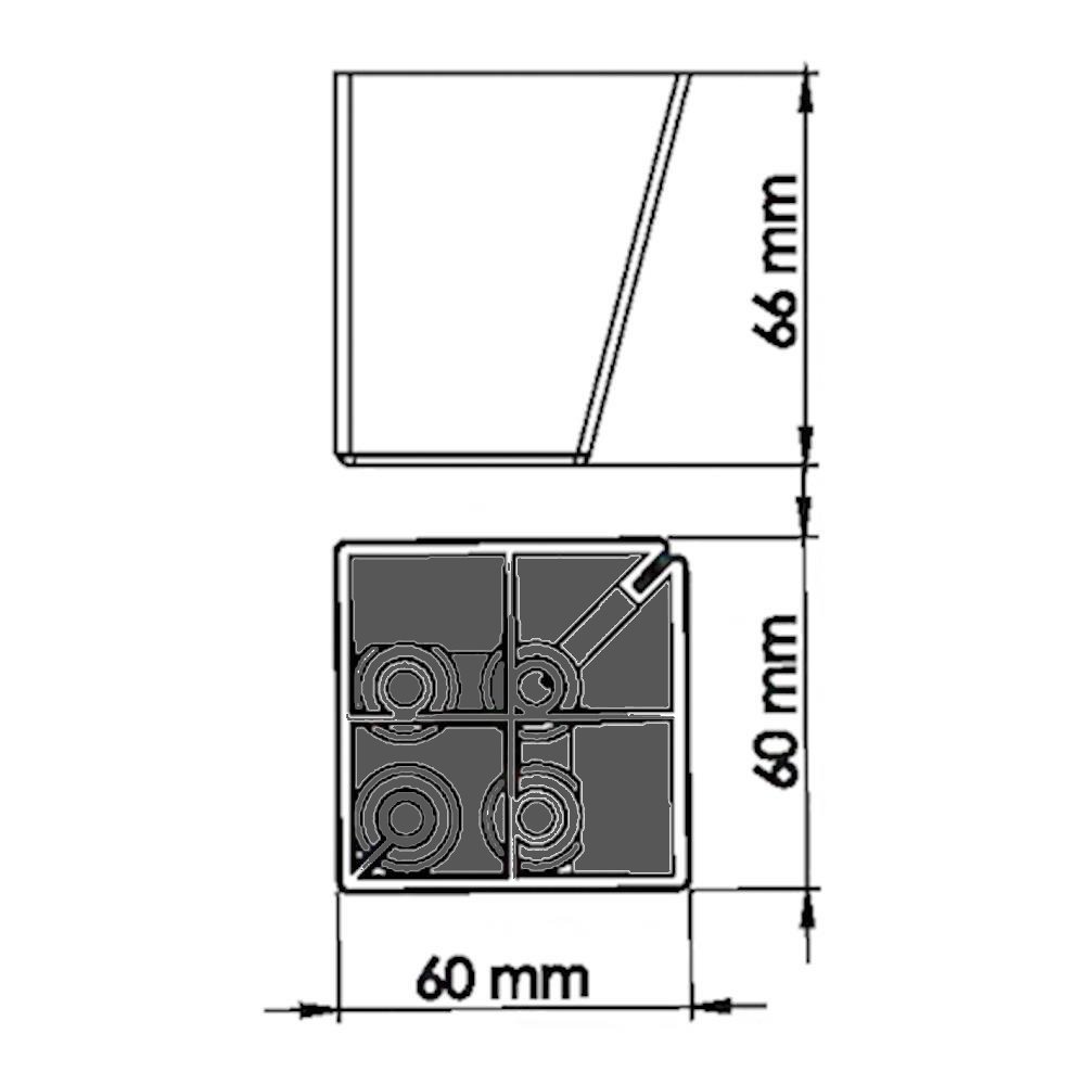 MİMOZA 60X60X66 MM