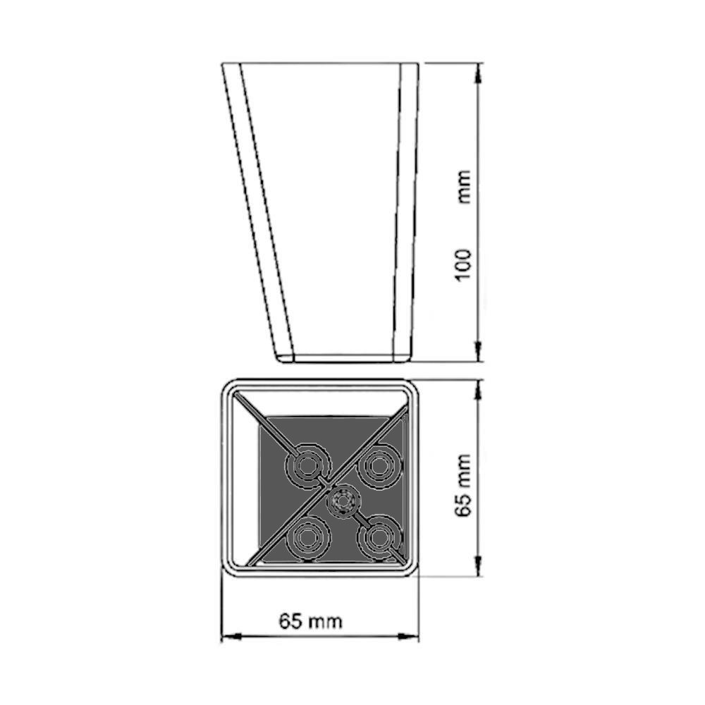 MİMOZA 65X65X100 MM
