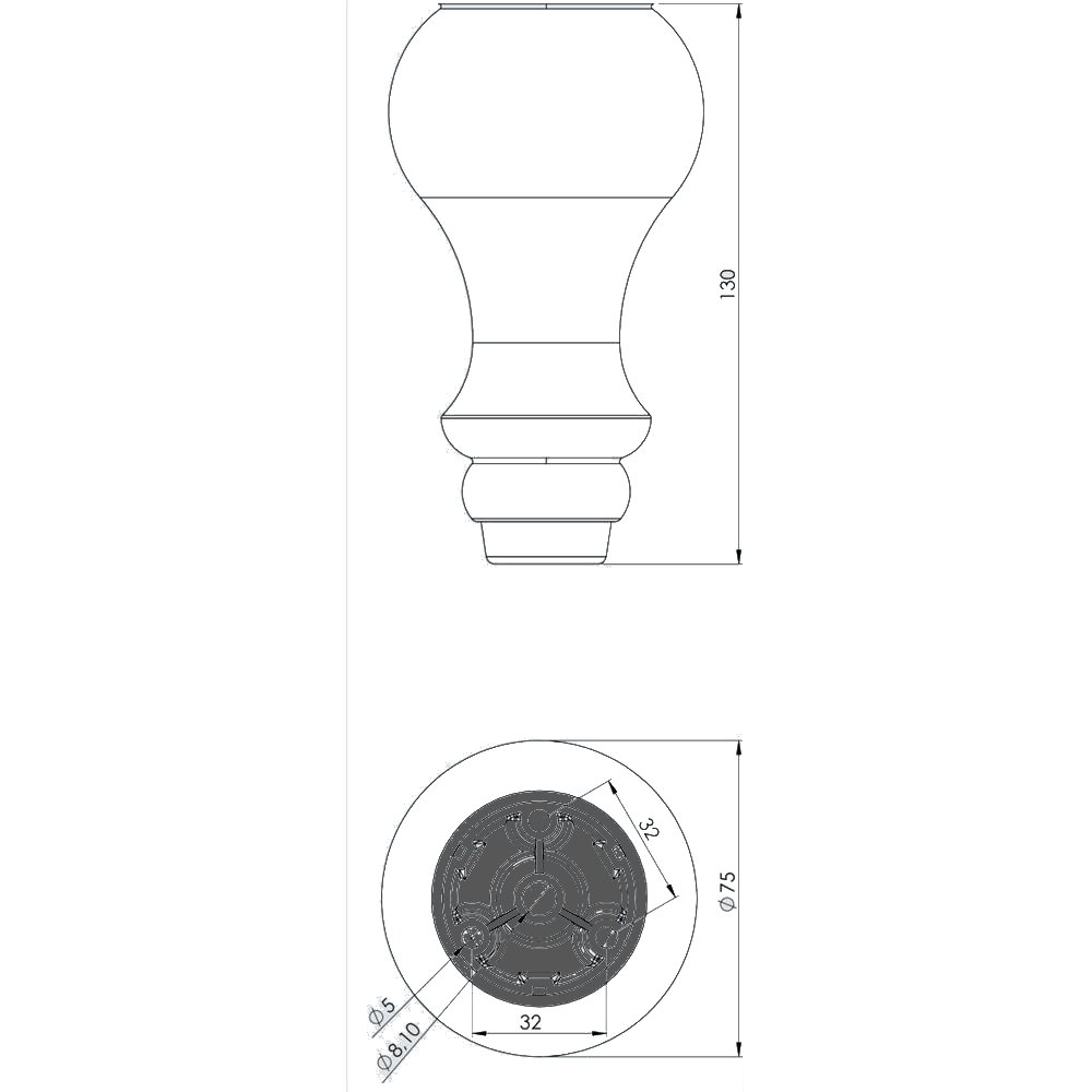 HUŞ Ø75X130 MM