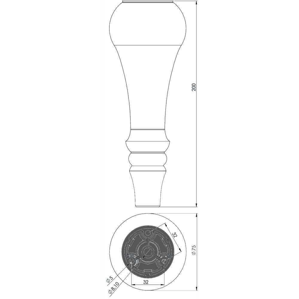 HUŞ Ø75X200 MM