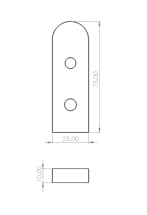 MASA KÖŞE PLASTİĞİ 25X75 MM