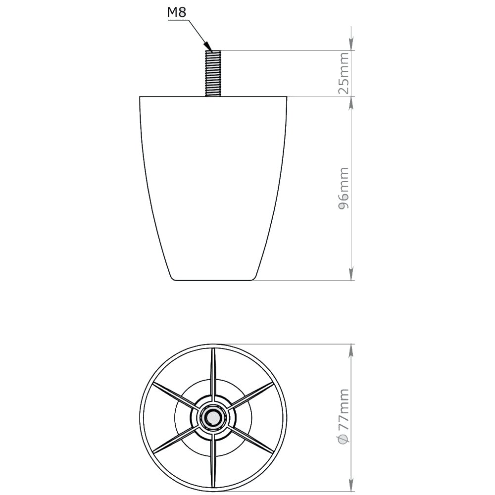 Armut Ø77X96 MM