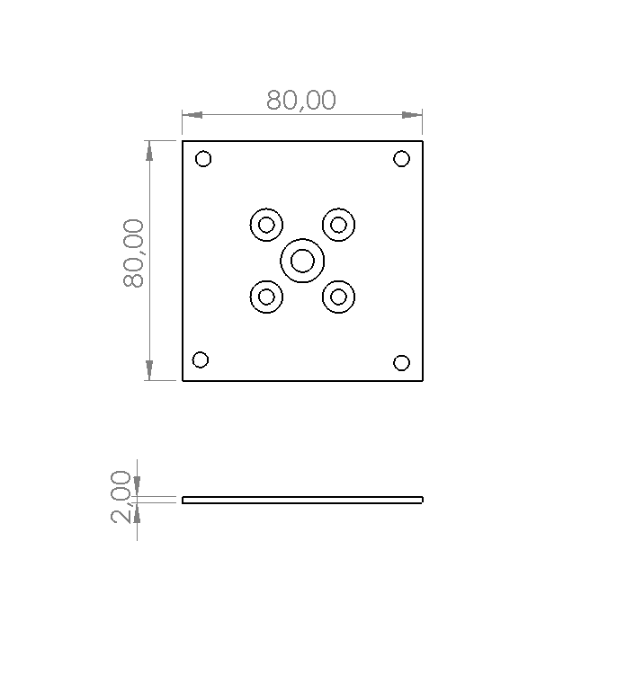 KARE TABAN SACI 80X80 MM
