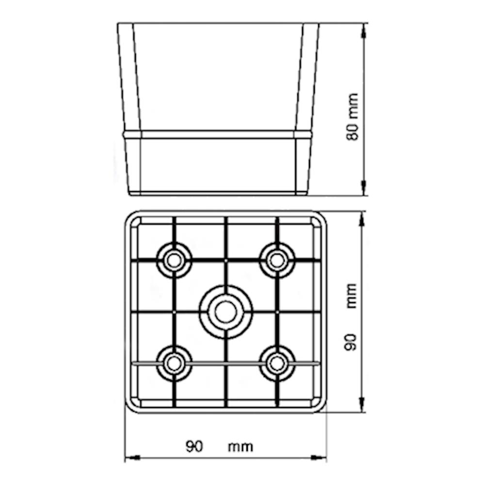 İNCİR 86X86X80 MM KORDONLU