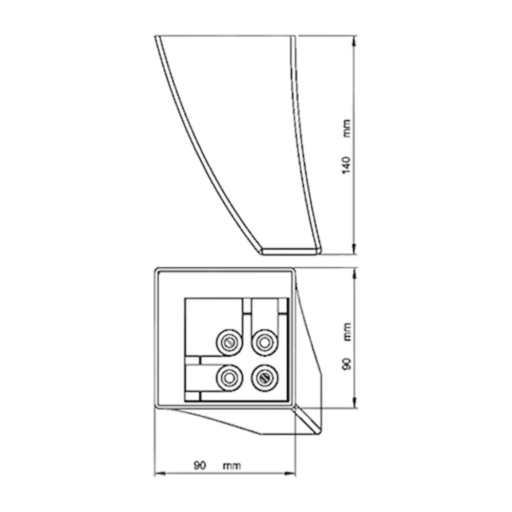 MEŞE 90X90X140 MM