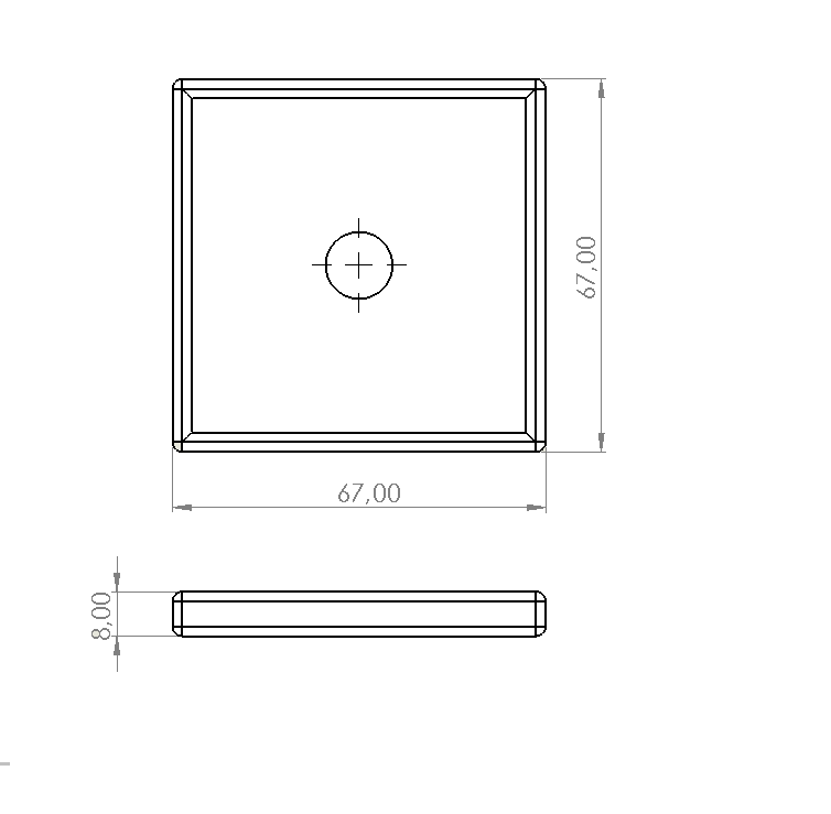 RANZA ARA BAĞLANTI 65X65X8 MM