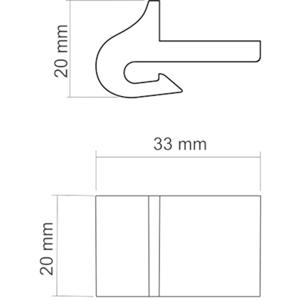S YAY KLİPSİ 20x33 MM