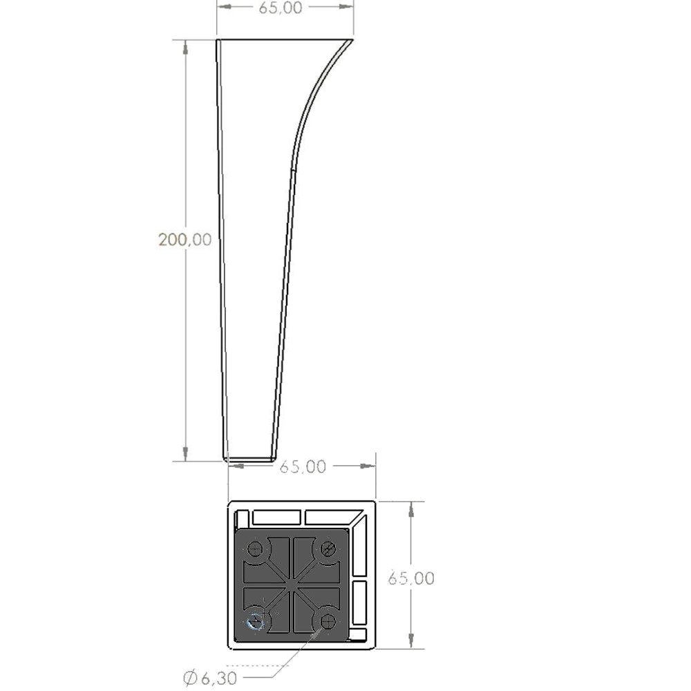 Ahlat 65X65X200 mm