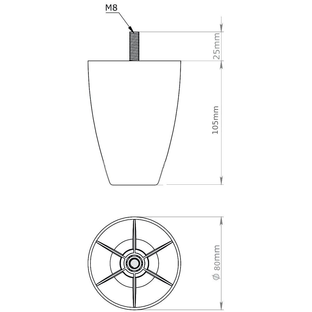 Armut Ø80X105 MM