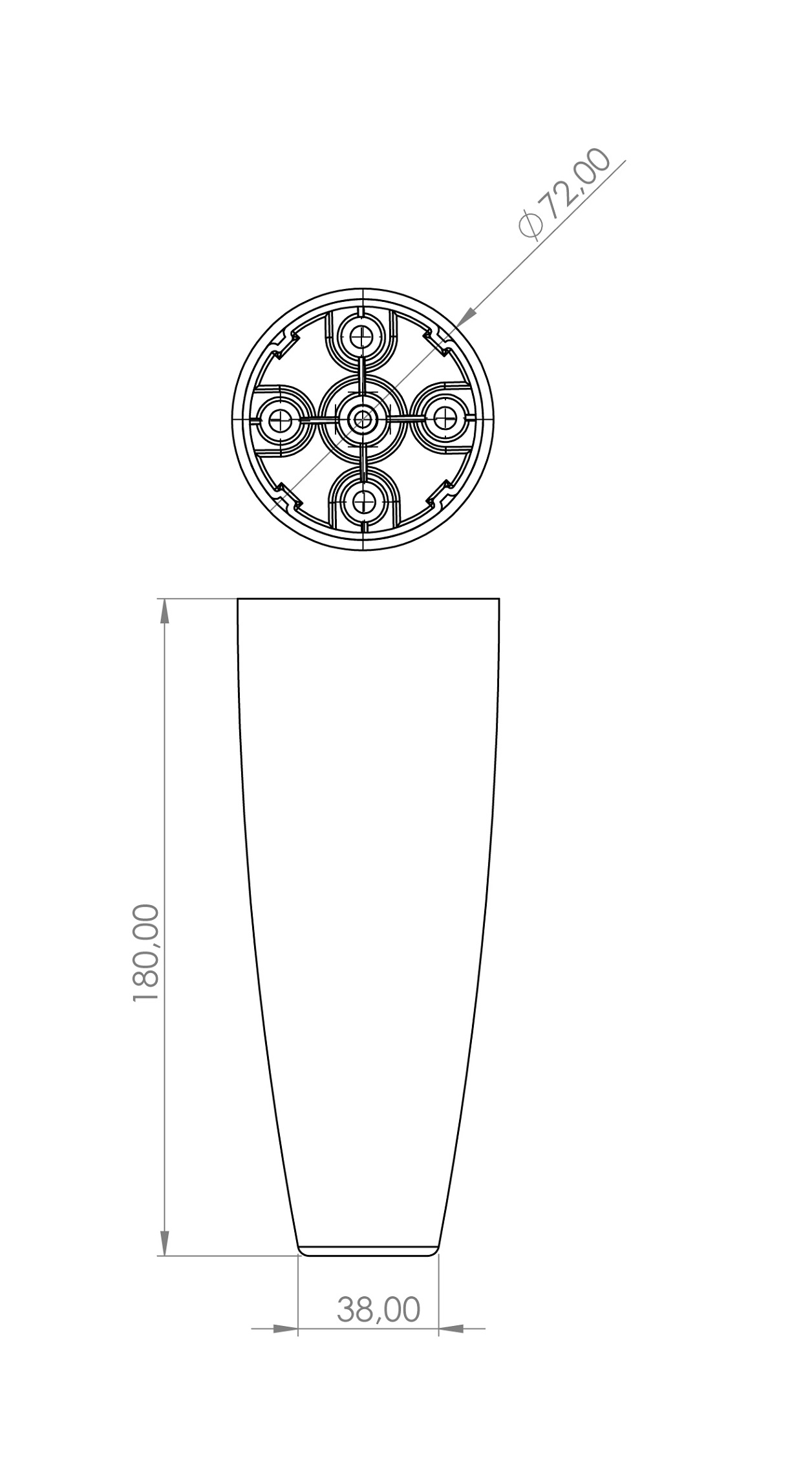 Armut Ø70X180 MM