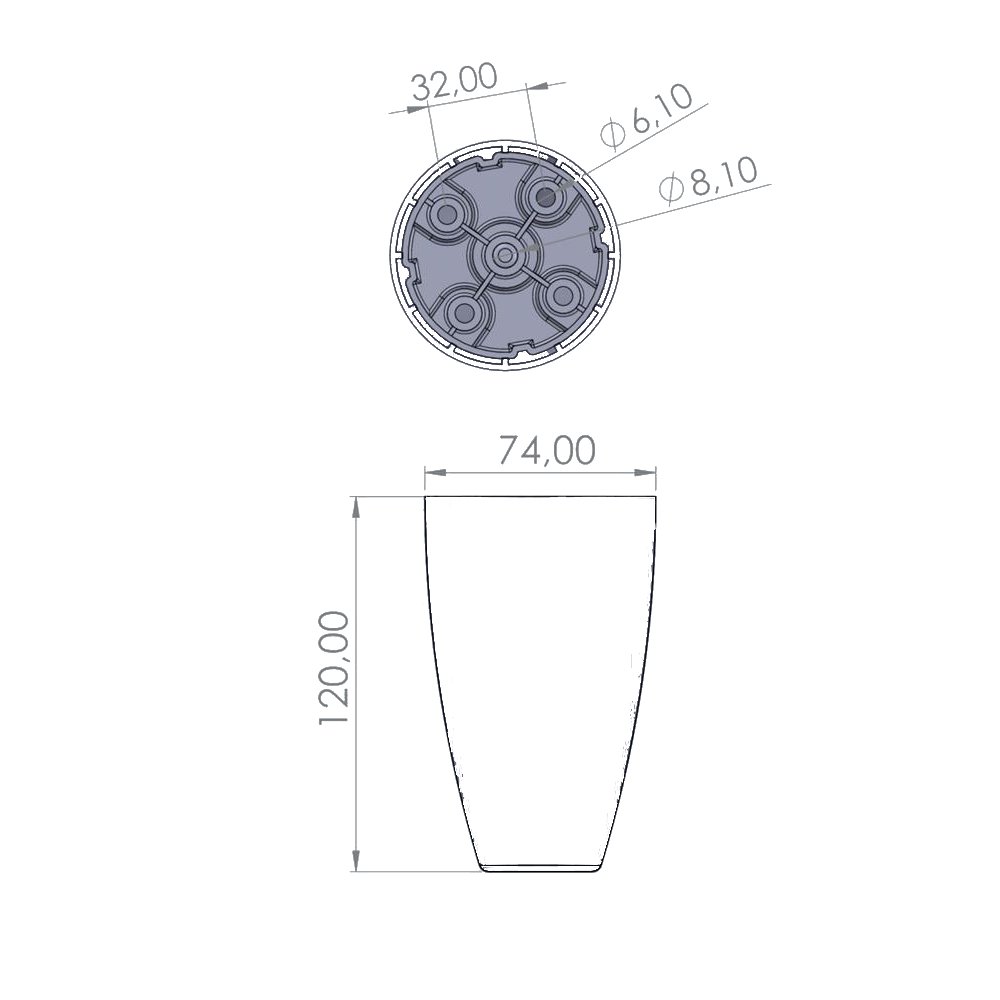 Armut Ø70X120 MM