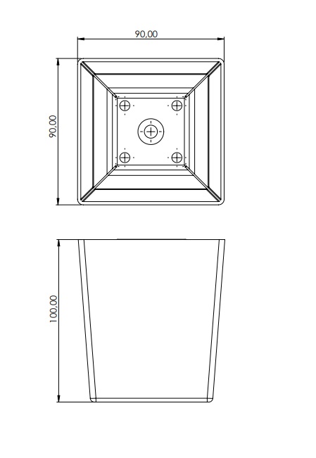 Badem 90X90X100 MM
