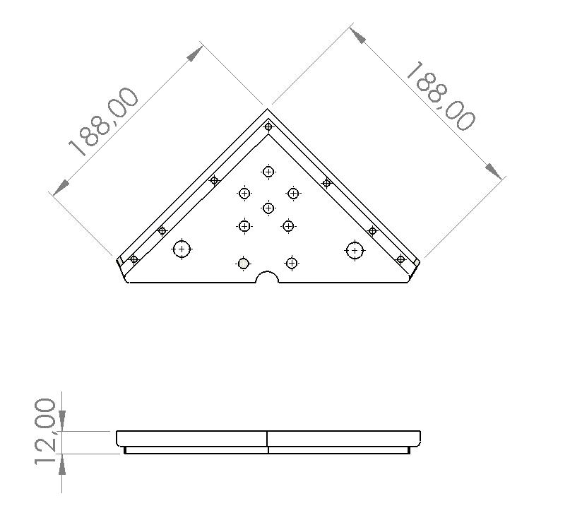 BAZA BAĞLANTI APARATI 188X188X12 MM