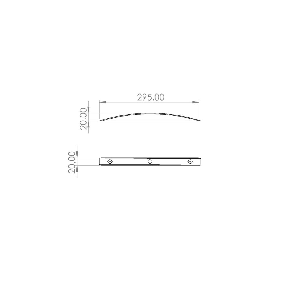 BAZA BOMBE ELEMANI SABİT 20X295X20 MM