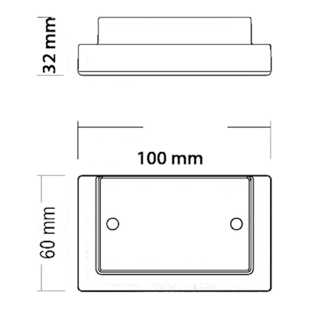 Ceviz 60X100X30 MM