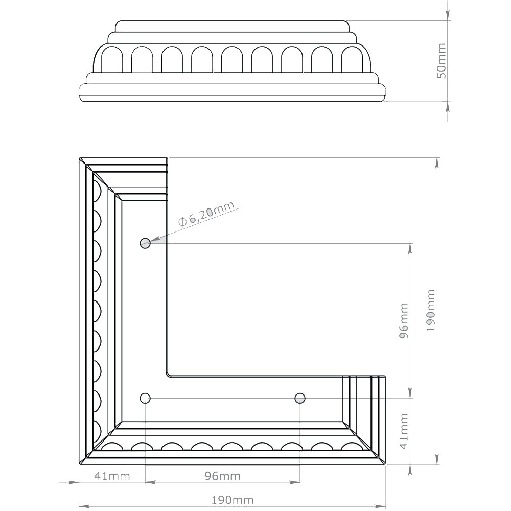 Çınar 190X190X55 MM