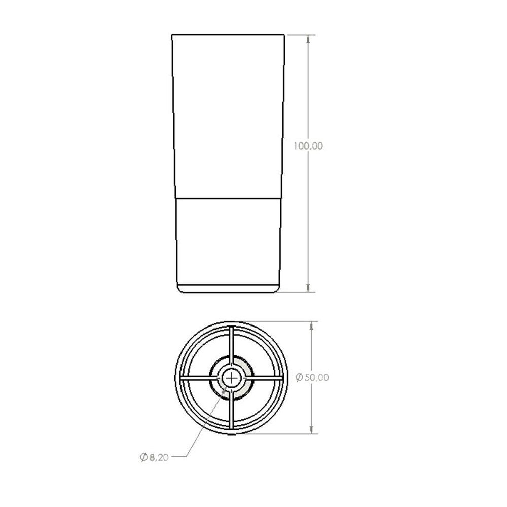 Defne Çift Renk Ø50x100 MM