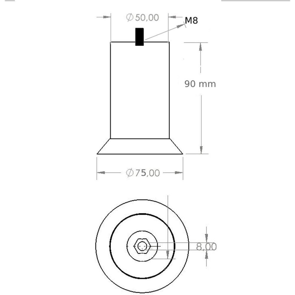 Defne Metal Ø75X90 MM