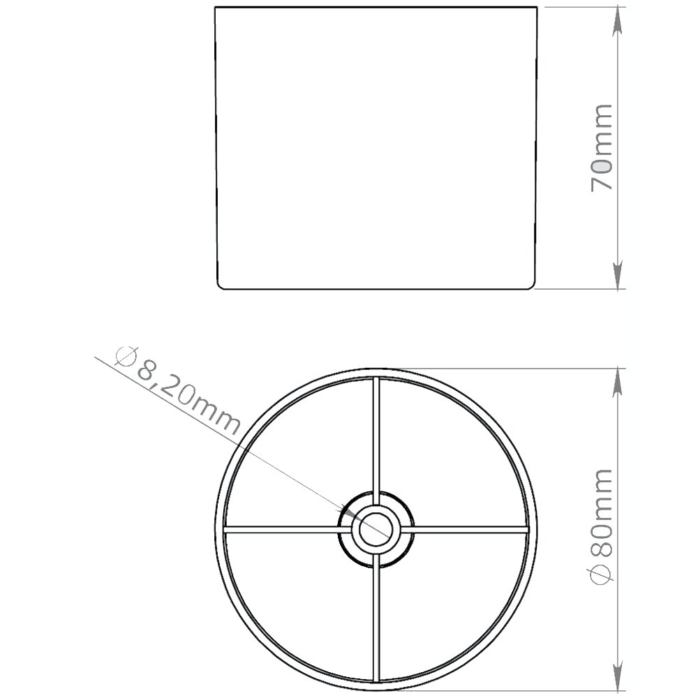 DUT Ø80X70 MM