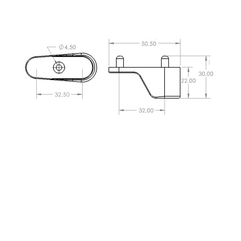 Askı Flanşı 32 mm