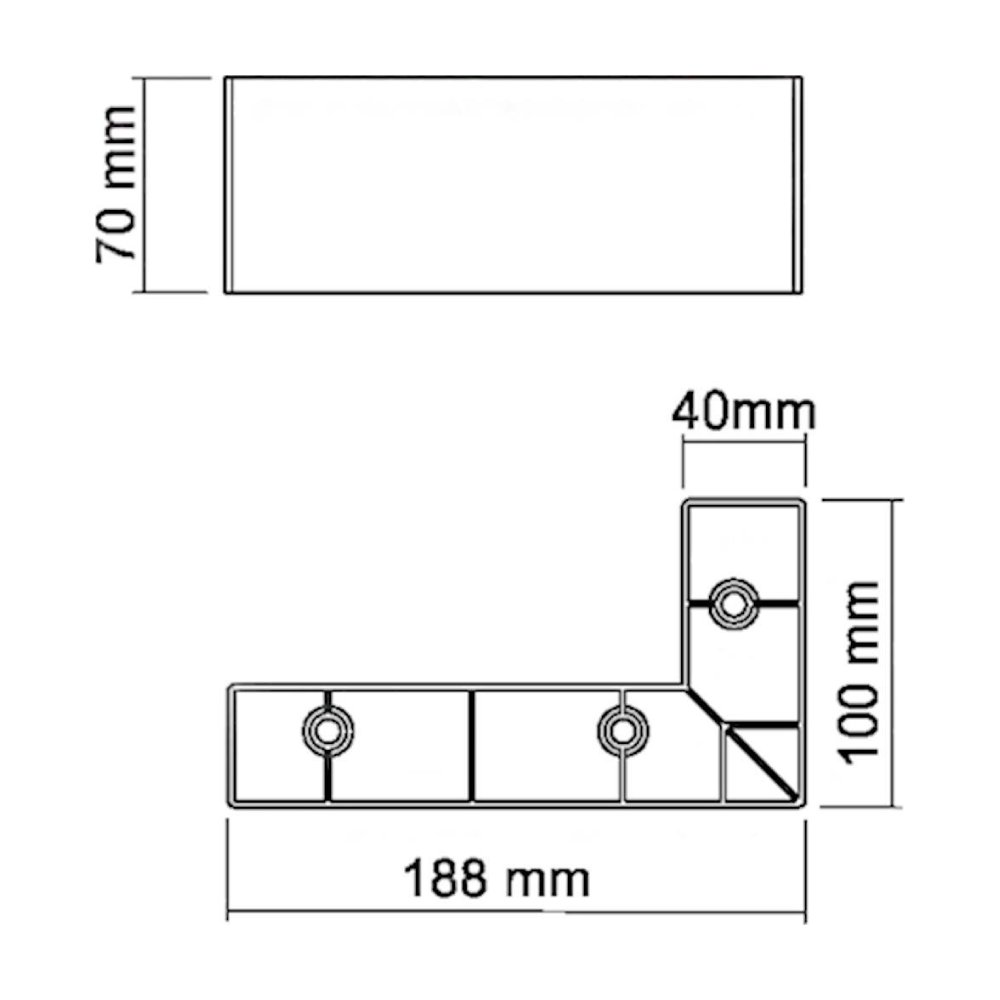 GÖKNAR 100X188X70 MM