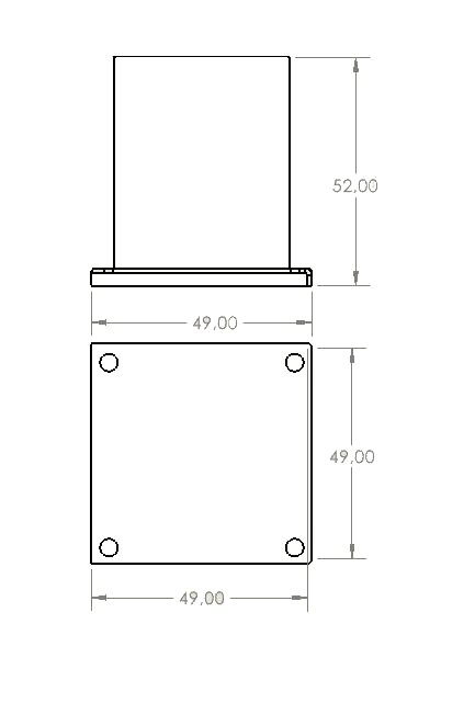 PELİT 50X50X50 MM KARE BAĞLANTI