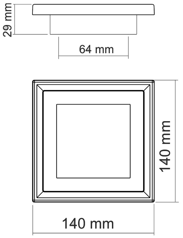 KASIMPATI 140X140X29 MM TAM