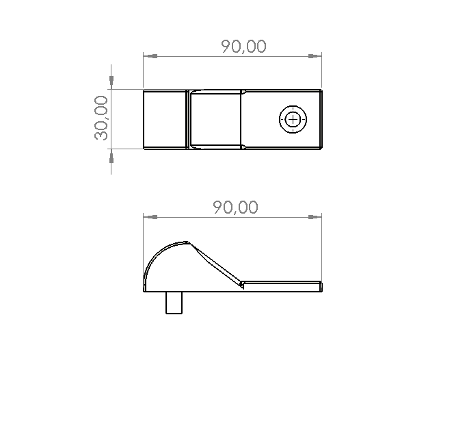KÖŞE YÜKSELTİCİ İDEAL ALÇAK 30X90X20 MM