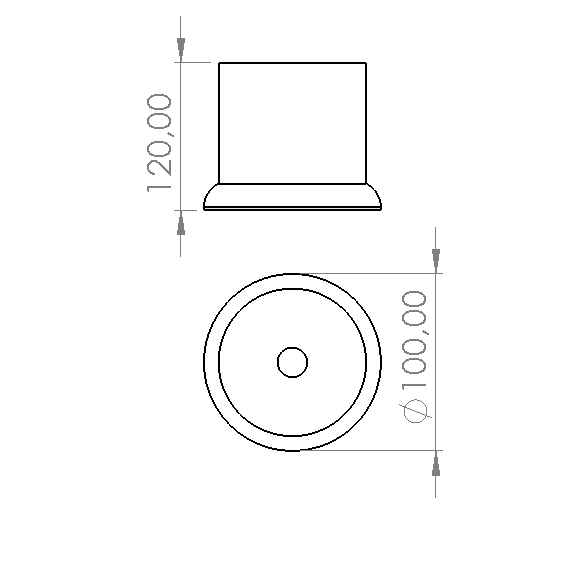 MUŞMULA Ø100X120 MM