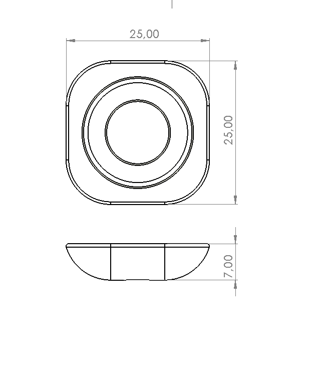 ONİX DÜĞME KAPSÜLÜ 25X25 MM
