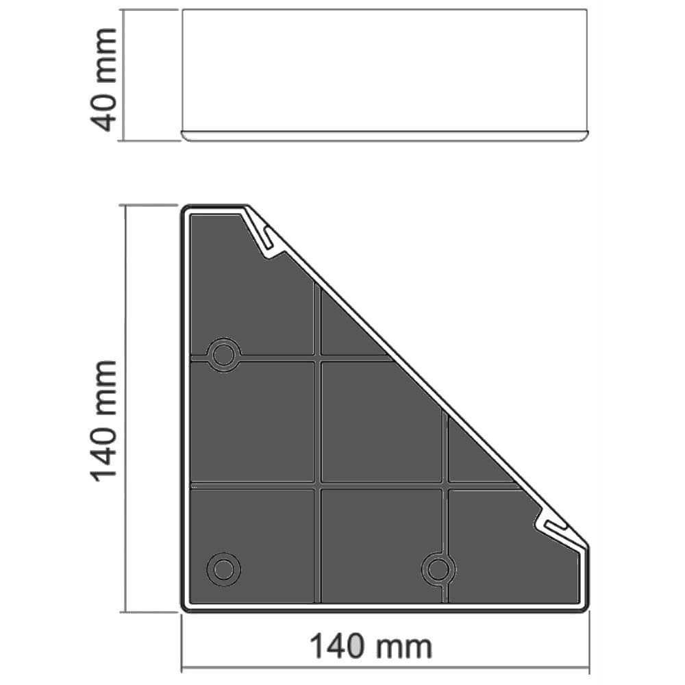 PADUK 140X140X40 MM