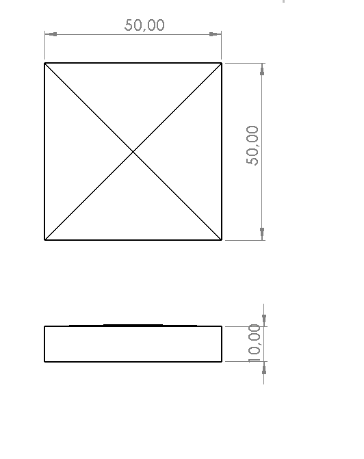 ZÜMRÜT KAPAK 50X50X10 MM DESENLİ
