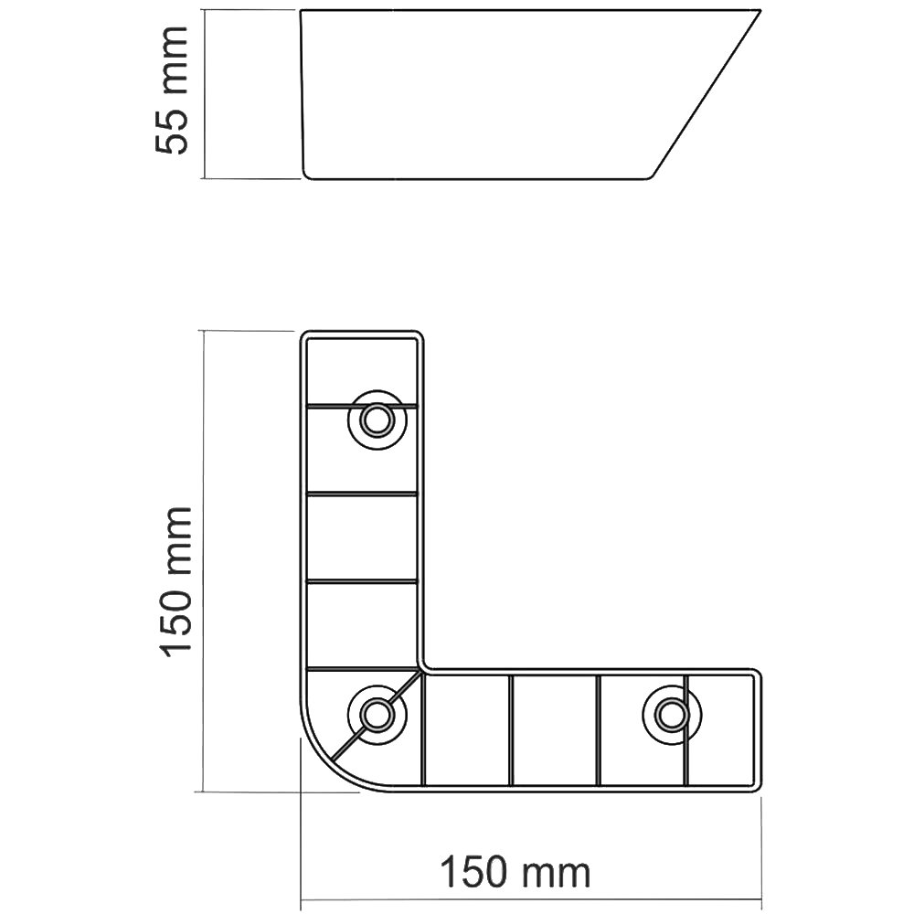 SEDİR 150X150X55 MM RADYUS