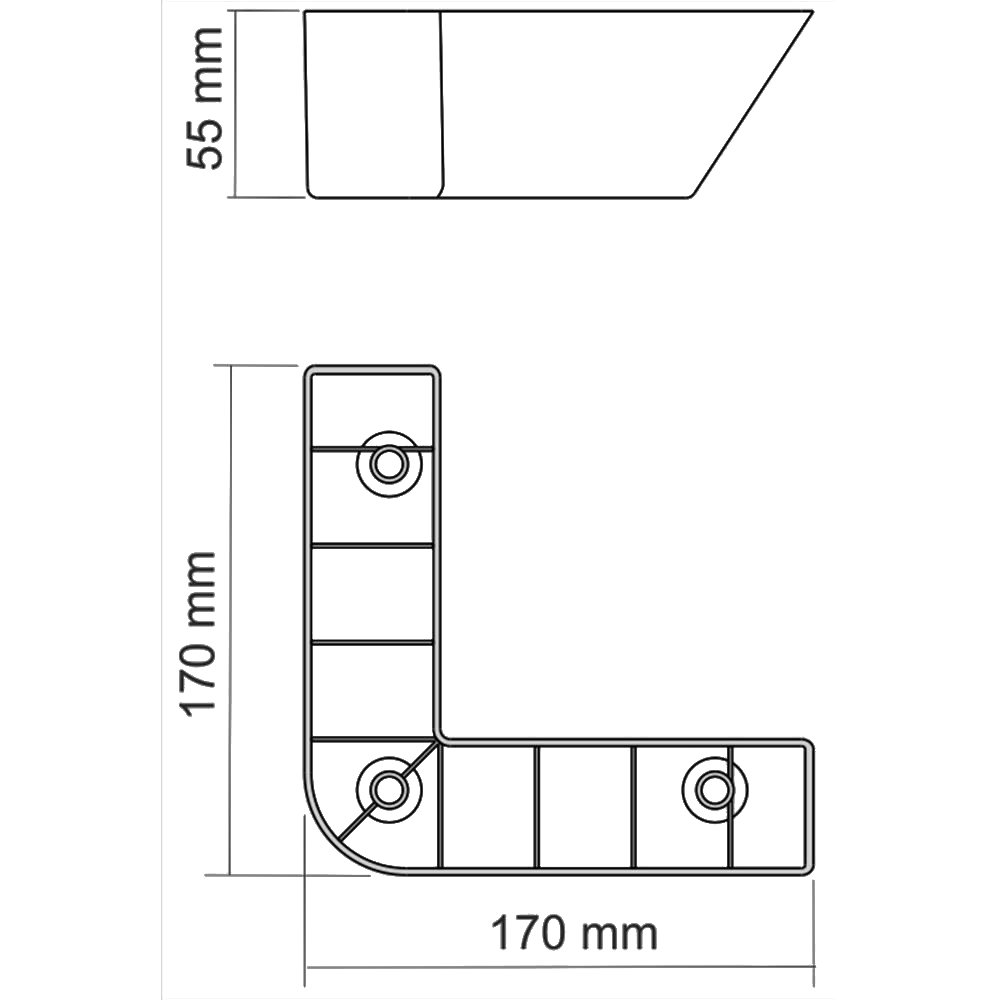SEDİR 170X170X55 MM RADYUS