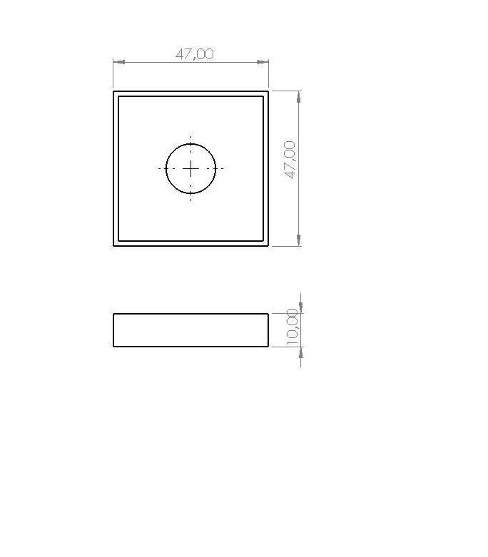 RANZA ARA BAĞLANTI 47X47X10 MM 