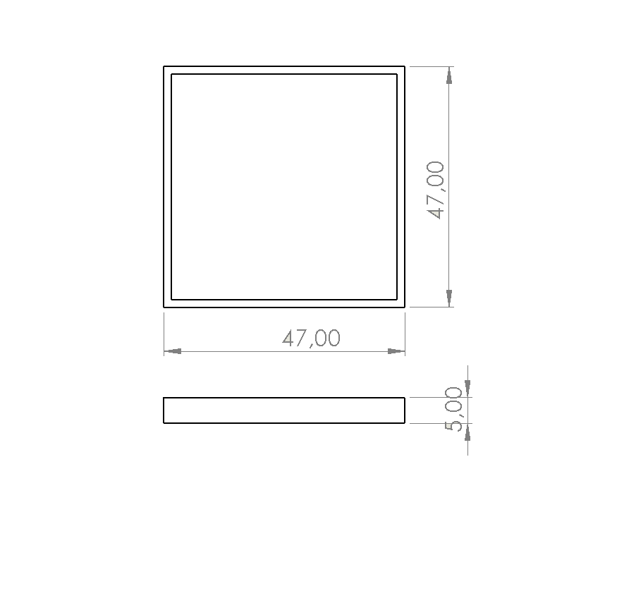 RANZA KAPAK 47X47X5 MM