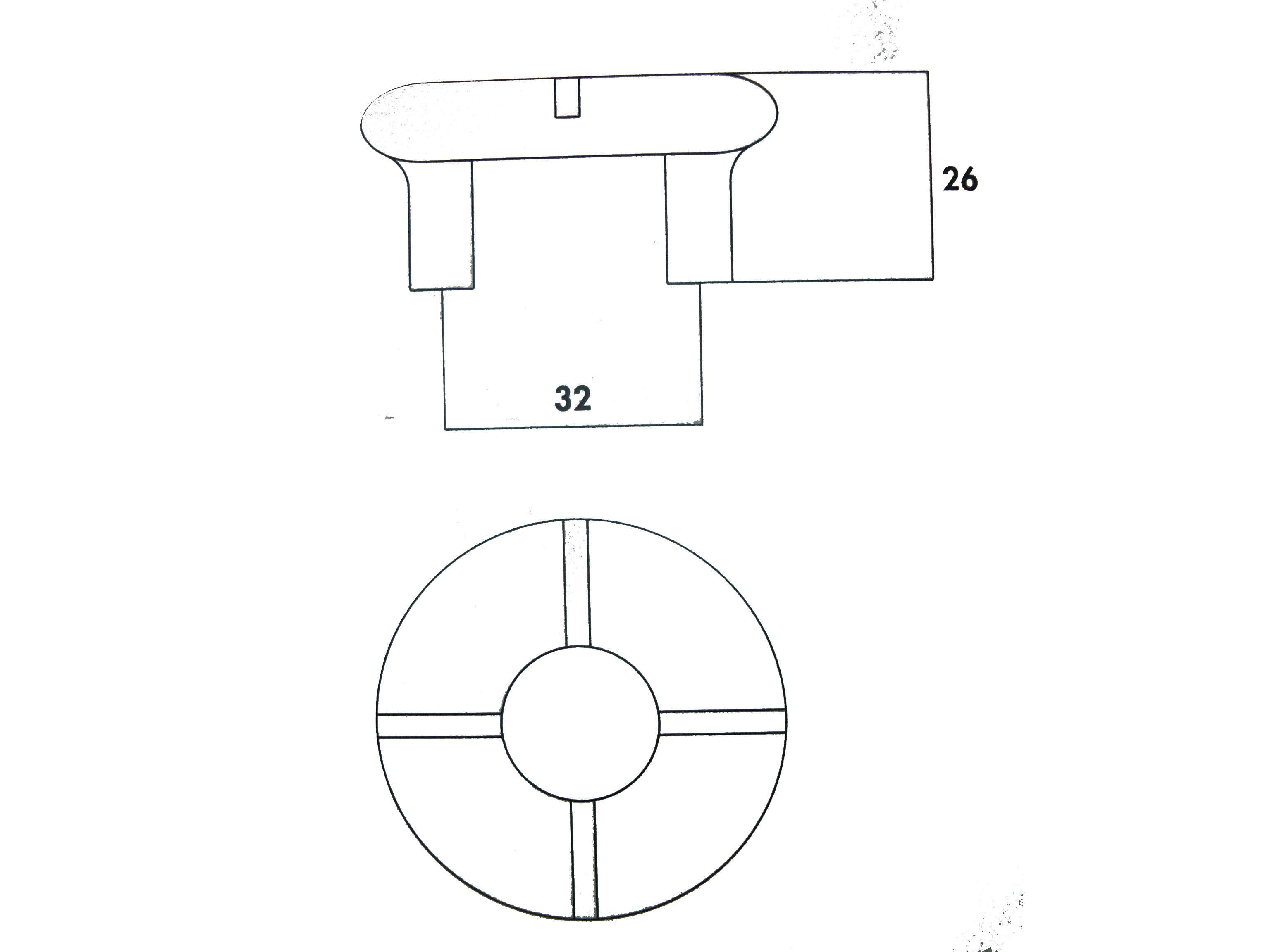 SANDAL Ø32X26 MM