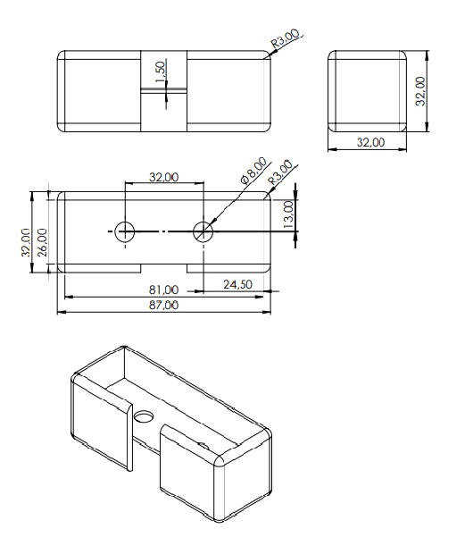 Sunta Birleştirici 32X87 MM
