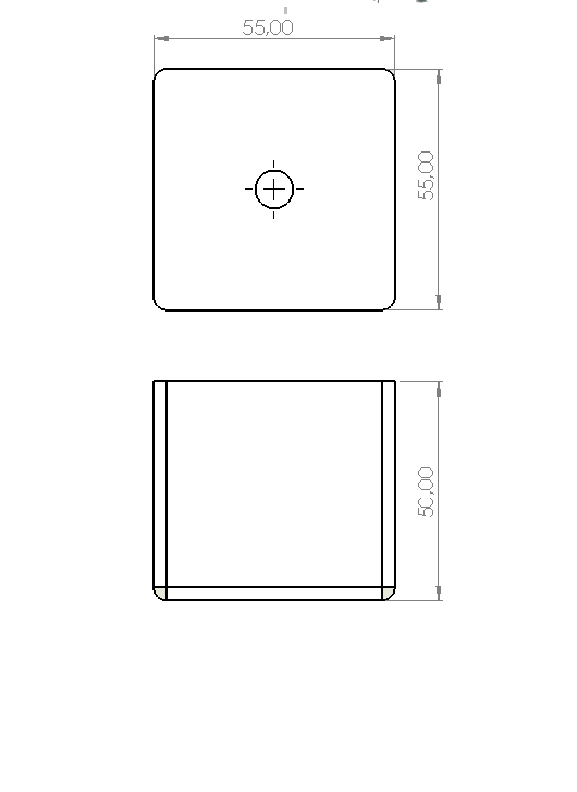 Tik Gizli 55X55X50 MM