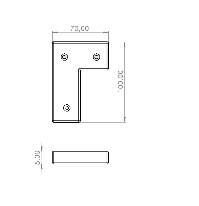 STOPER TORONTO 70X100X15 MM