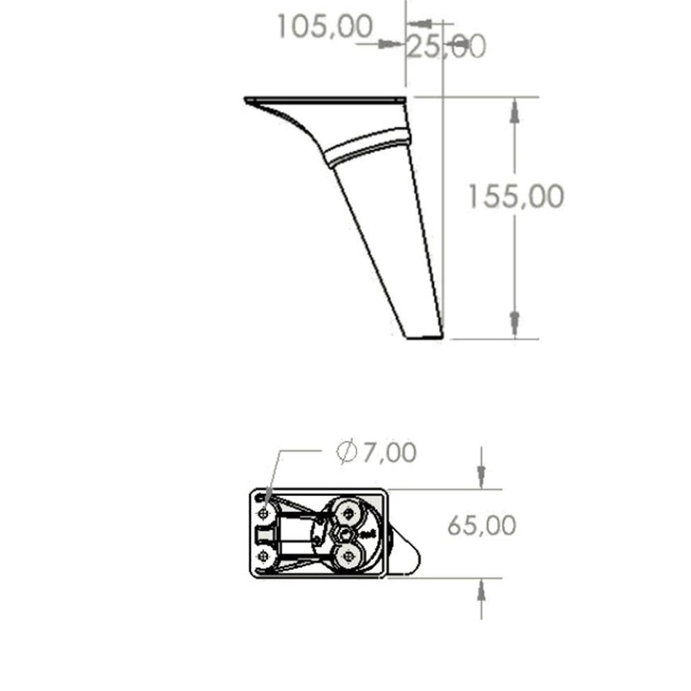 TARÇIN 65X105X160 MM PLATFORMLU
